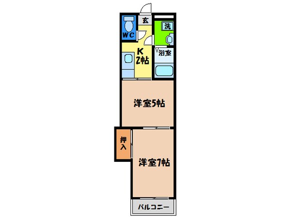 フォレストハイツの物件間取画像